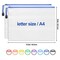 24 Pieces Mesh Zipper Pouch Zipper Bags, Puzzle Bag for Organizing Storage, Letter Size, A4 Size, Zipper File Bags for Office Supplies